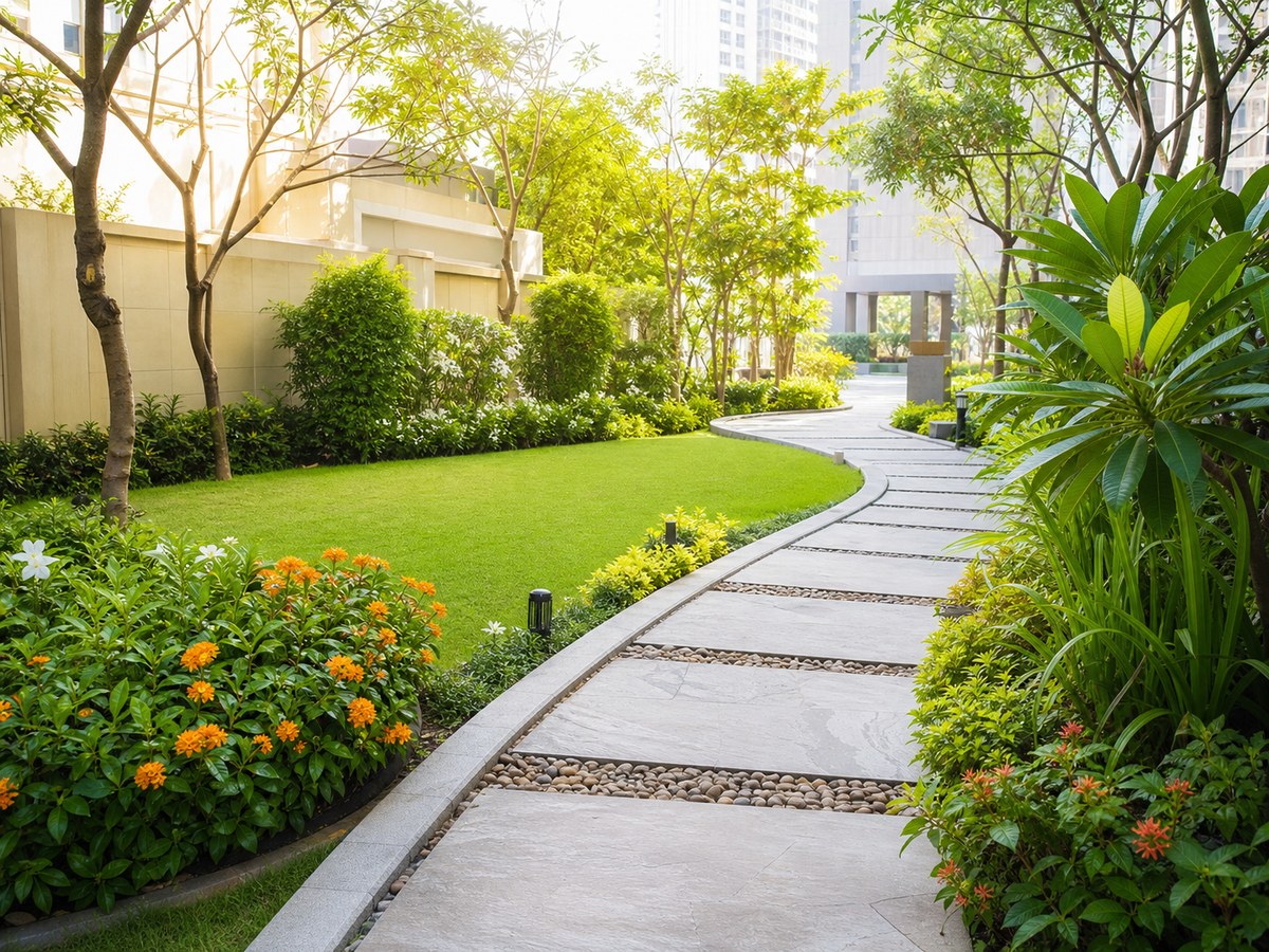 Premium garden landscaping project