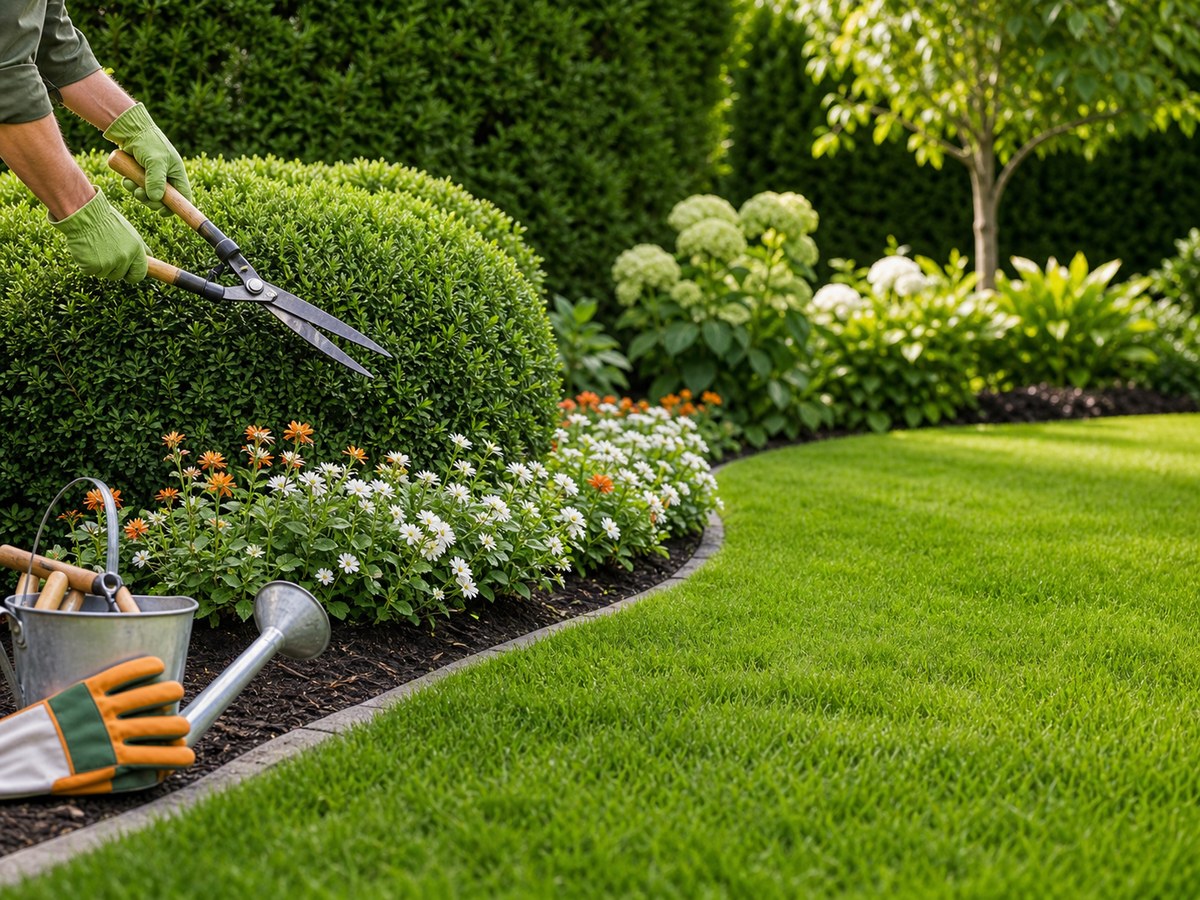 Professional garden maintenance and planting